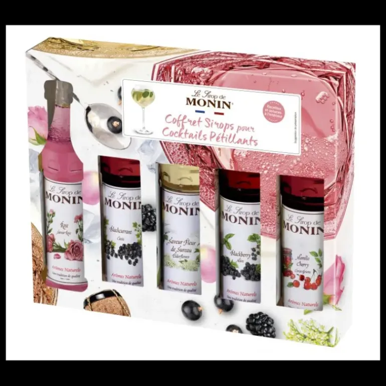 Coffret Dégustation Sirops pour Cocktails et Pétillants 5 x 5 cl Monin