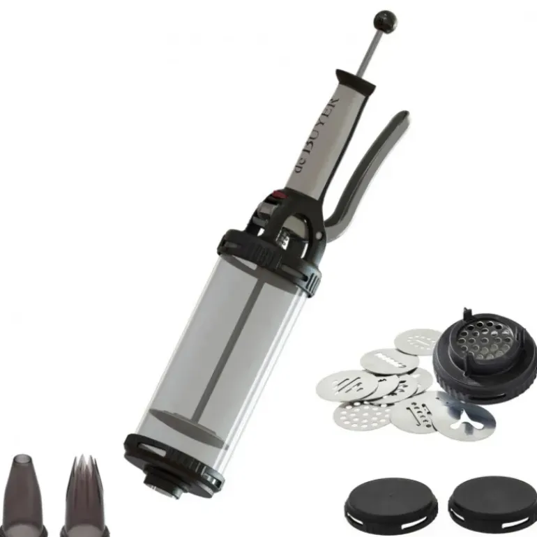 Coffret Le Tube Piston à Pâtisserie + Douilles et Kit Sablé De Buyer