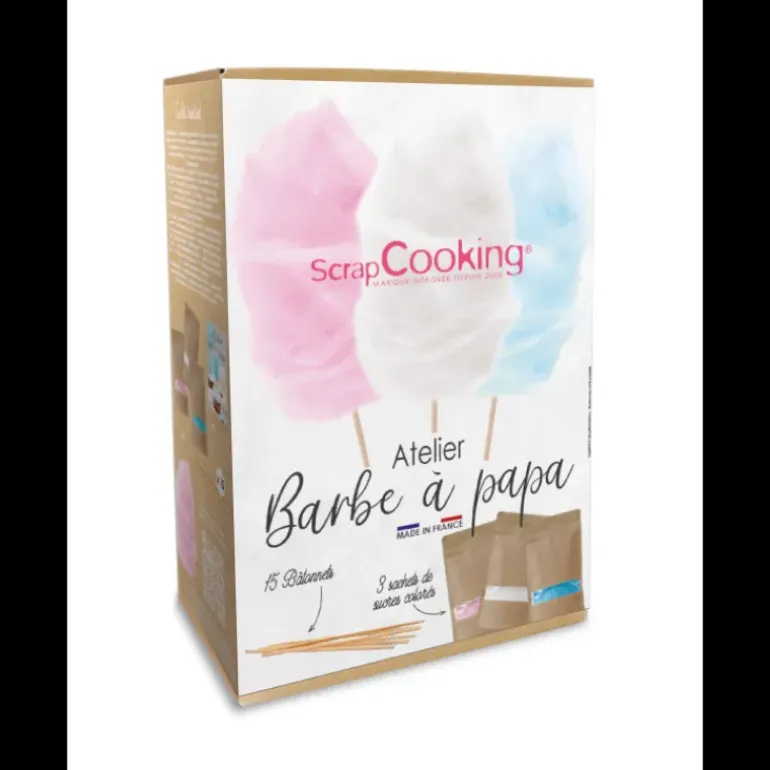 Coffret Préparation Barbe à Papa 3 x 160 g Scrapcooking