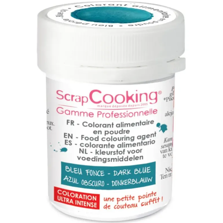 Colorant Alimentaire en Poudre Bleu 5g Scrapcooking