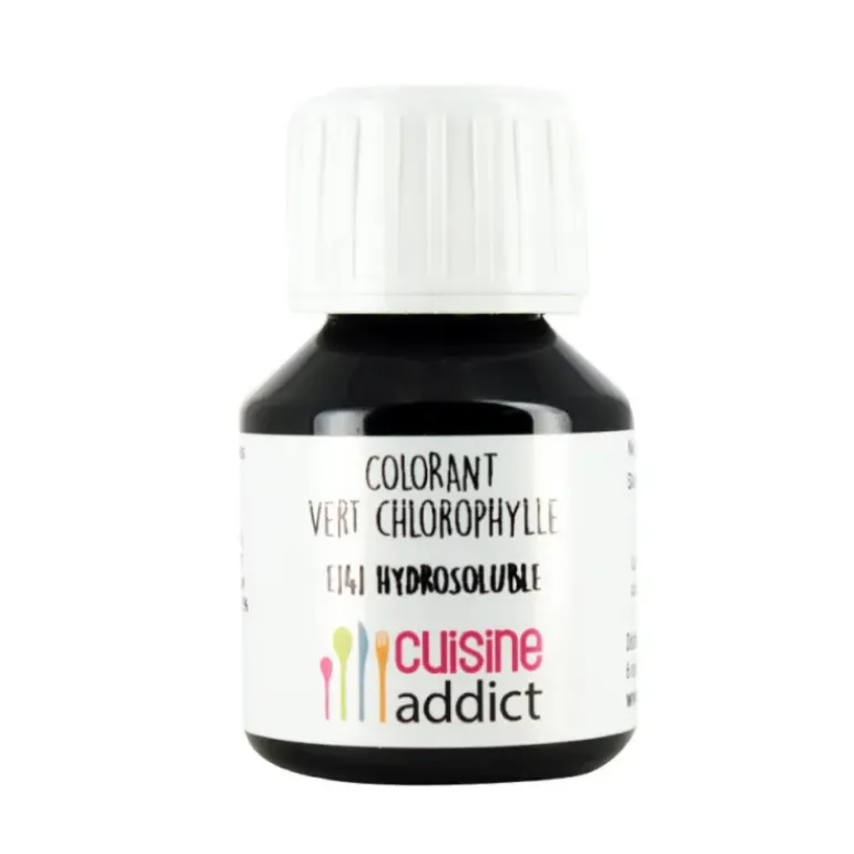 Colorant Alimentaire Naturel Vert Chlorophylle E141 Liquide 58 ml Cuisineaddict