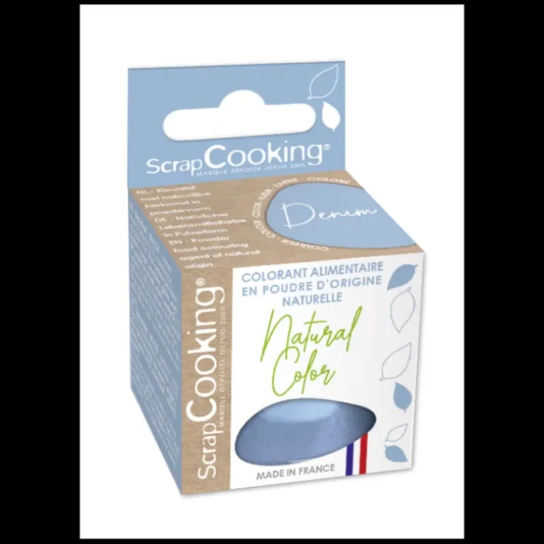 Colorant Alimentaire Naturel Bleu Denim 10 g Scrapcooking