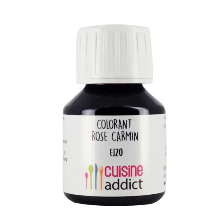 Colorant Alimentaire Naturel Rose E120 Liquide 58 ml Cuisineaddict