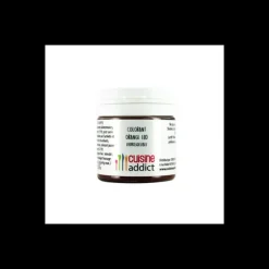 Colorant alimentaire Orange E110 25g Poudre Hydrosoluble Cuisineaddict