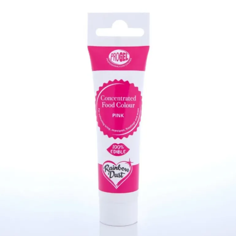 Colorant Alimentaire ProGel Rose 25g Rainbow Dust