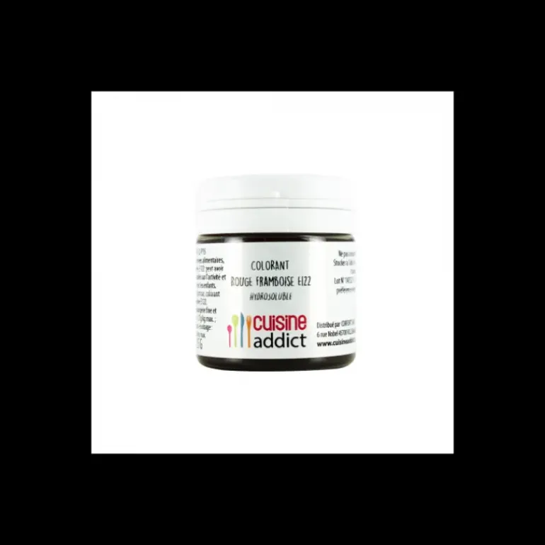Colorant alimentaire Rouge Framboise E122 25g Poudre Hydrosoluble Cuisineaddict