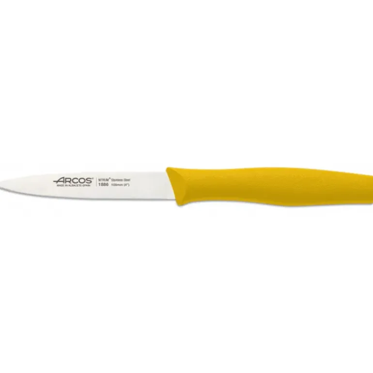 Couteau d'Office Inox 10 cm Jaune Arcos NOVA