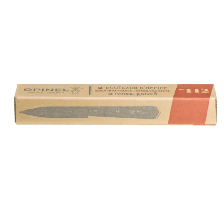 Couteau d'Office N°112 10 cm Hêtre (x2) Opinel