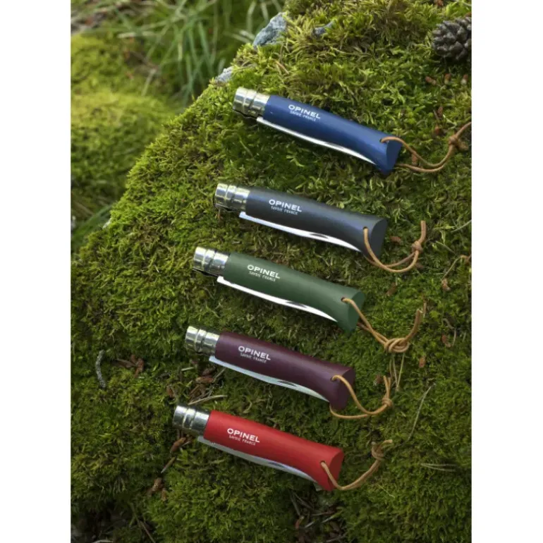 Couteau N°8 Baroudeur Grenat Colorama Opinel