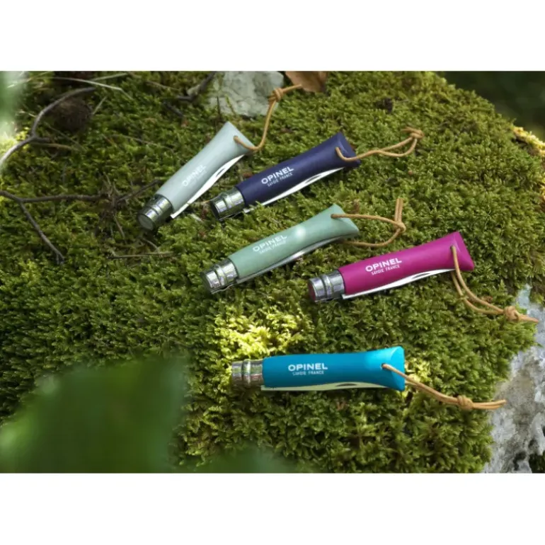 Couteau N°6 Baroudeur Violet Gris Colorama Opinel