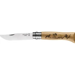 Couteau N°8 Gravure Chien Animalia Opinel