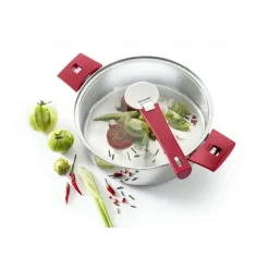 Couvercle en Verre bombé Platine Ø 26 cm Cristel
