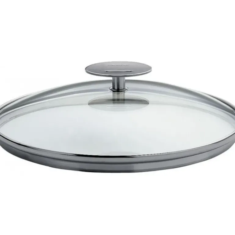 Couvercle en Verre bombé Platine Ø 24 cm Cristel