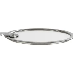 Couvercle Plat en Verre Trempé 26 cm Strate Amovible Cristel
