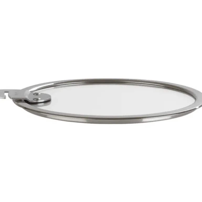 Couvercle Plat en Verre Trempé 26 cm Strate Amovible Cristel