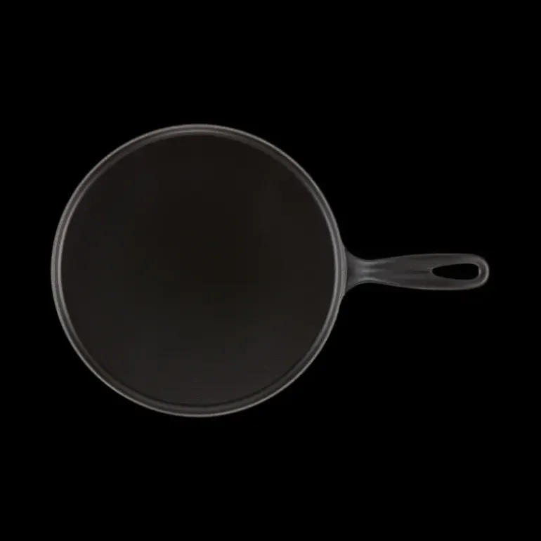 Crêpière en Fonte 27 cm Noir Mat avec Spatule & Râteau Le Creuset