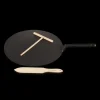 Crêpière Fonte Émaillée 32 cm Noir avec Accessoires Le Creuset
