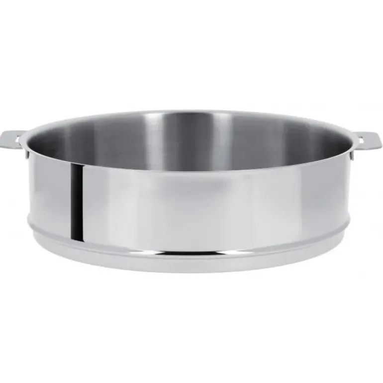 Cuit Vapeur Ovale Mutine Ø 30 cm Manche Amovible Inox Cristel