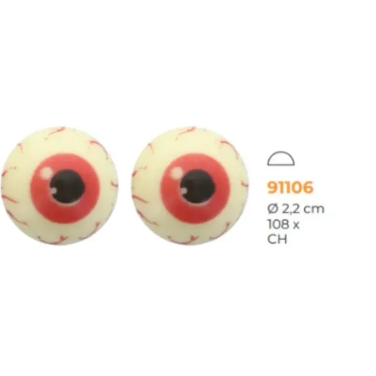 Décors Chocolat Blanc Œil Funcakes (x25)