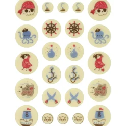 Décors Chocolat Blanc Pirate 24 pièces Chocolatree Valrhona
