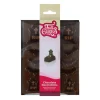 Décors Chocolat Noir Cimetière Halloween Funcakes (x12)