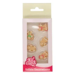 Décors en Sucre Bonhommes Pain d'Épices (x12) Funcakes
