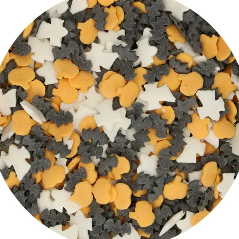 Décors en Sucre Halloween (Fantômes, Citrouilles, Chauves-souris) 55g FunCakes