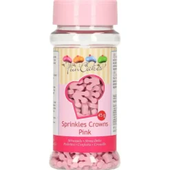 Décors en sucre Petites Couronnes roses 45 g Funcakes