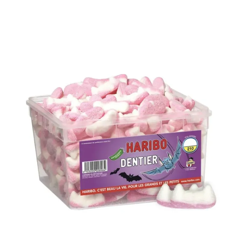 Dentiers Tutti Fruti x 210 - Boîte Bonbon Haribo