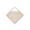 Dessous de Plat Carré Bambou Crème 20 x 20 cm Pebbly