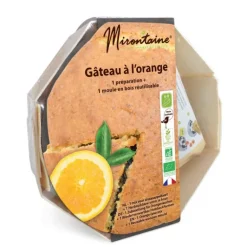 DLUO Courte Préparation Bio Gâteau à l'Orange + Moule en Bois Mirontaine