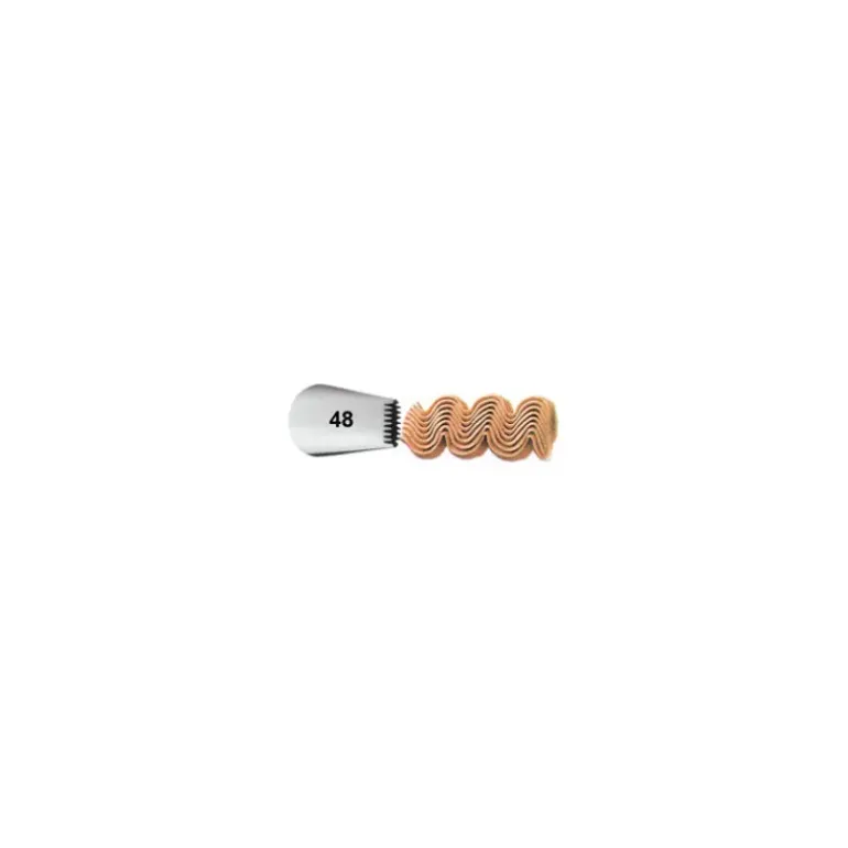Douille pâtissière effet tressé Wilton (n°48) Inox