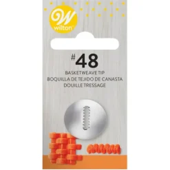 Douille pâtissière effet tressé Wilton (n°48) Inox