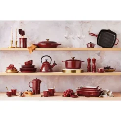 Duo Moulin à Poivre et à Sel Garnet Bouton Doré 11 cm Le Creuset