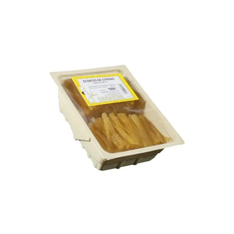 Ecorces Citron Confit en Lamelles 1 kg Sabaton