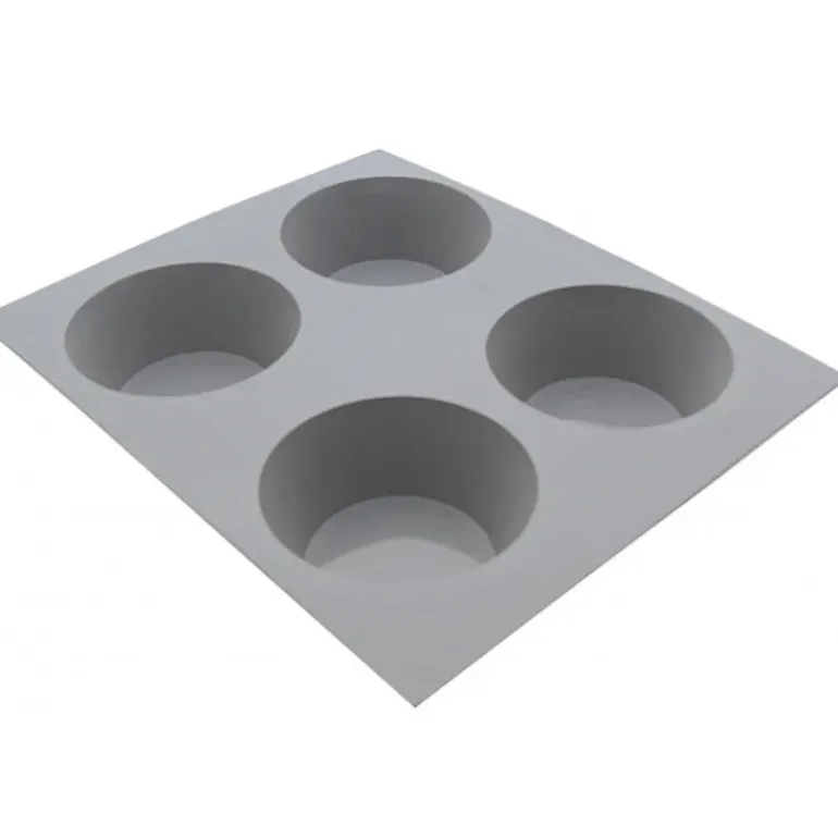 Elastomoule Muffin - 4 empreintes 21 x 17,6 cm - Silicone de Buyer