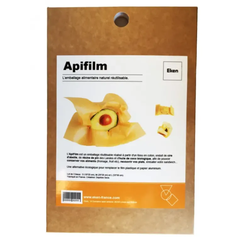 Emballage en Cire d'abeille x3 - Api-Film Eken