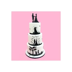Emporte Pièce Silhouettes Mariés H.12.5 cm (x7)