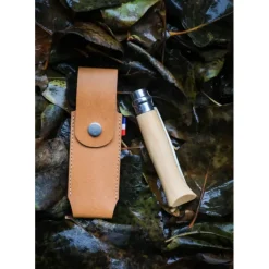 Etui pour Couteau en Cuir Simple Collection France Opinel