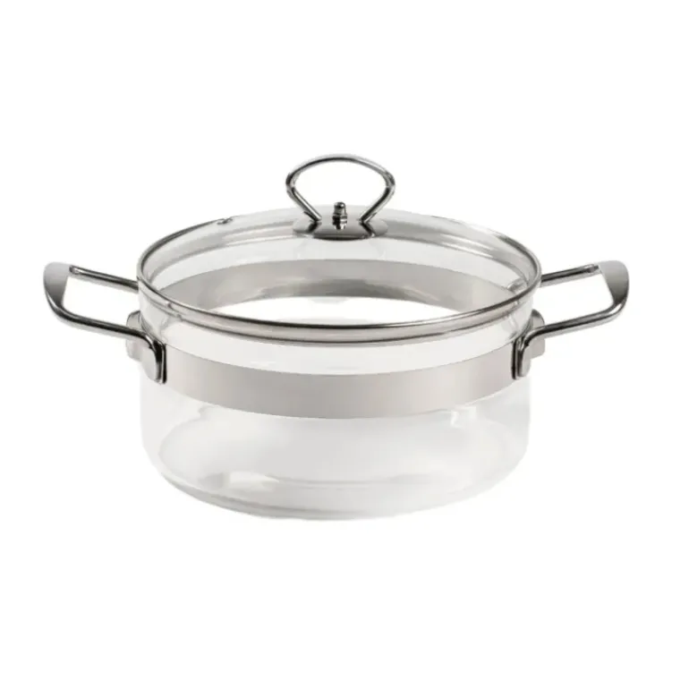 Faitout en Verre avec Couvercle 20 x H 11 cm Belissam Mastrad