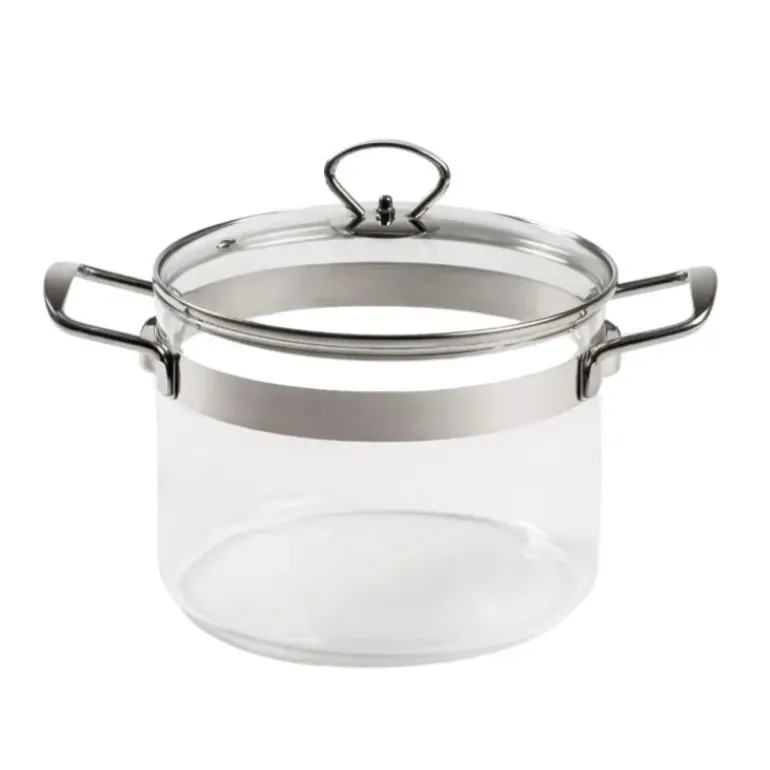Faitout en Verre avec Couvercle 20 x H 15 cm Belissam Mastrad