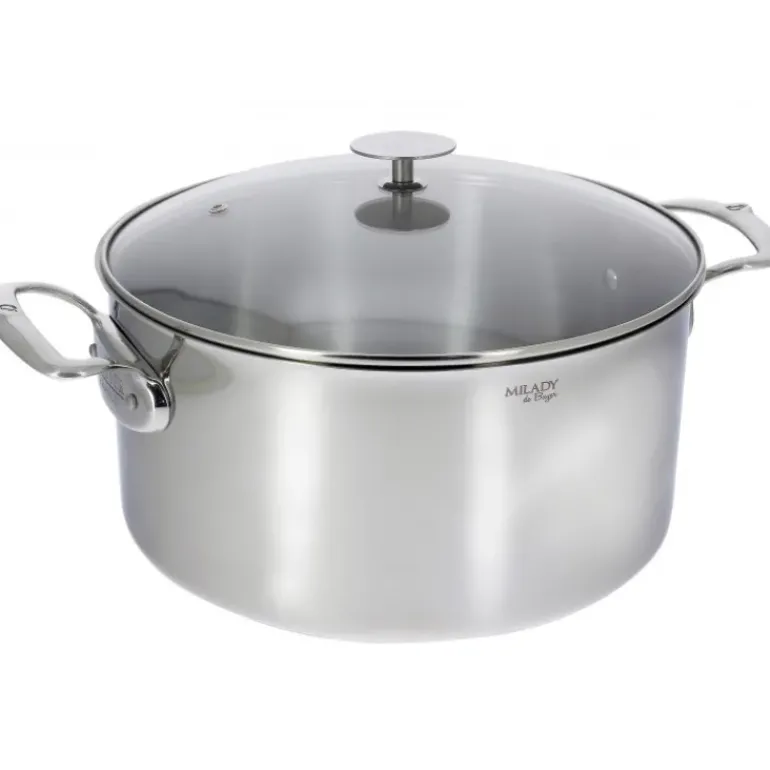 Faitout Inox avec Couvercle ø28 cm Milady De Buyer