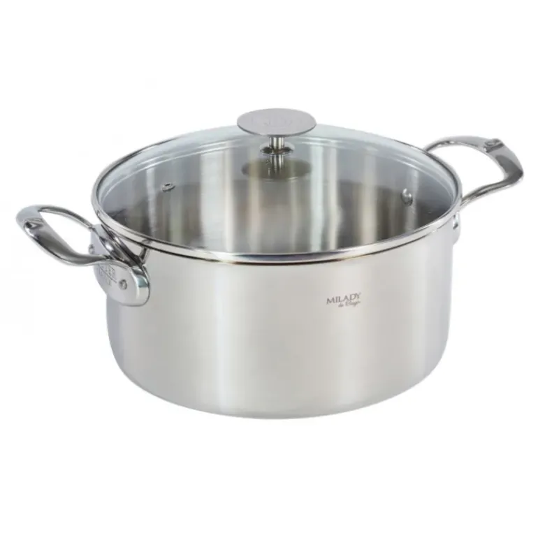 Faitout Inox avec Couvercle ø24 cm Milady De Buyer