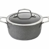 Faitout Pierre 24 cm avec couvercle Salina Granitium Ballarini
