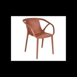 Fauteuil en Polypropylène effet Chevrons Hop Terracotta Ezpeleta