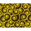 Feuilles de transfert chocolat spirales jaunes 34 x 26,5 cm (x10)