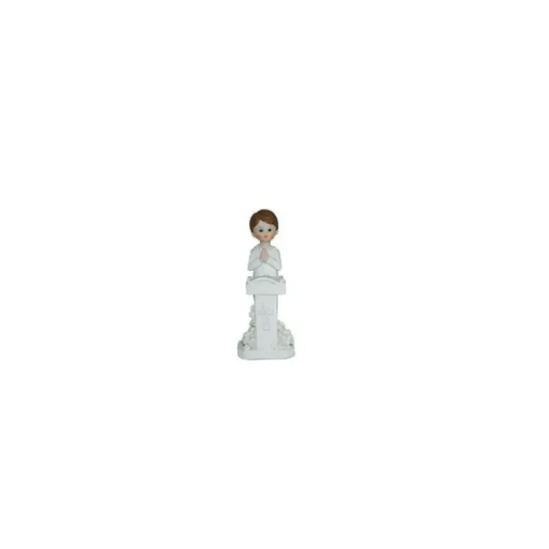 FIN DE SERIE Sujet Communion Garçon Prie-dieu 11 cm