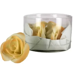 Fleur en sucre Roses - nuancées Pêches Ø5 cm (x5) Mallard Ferrière