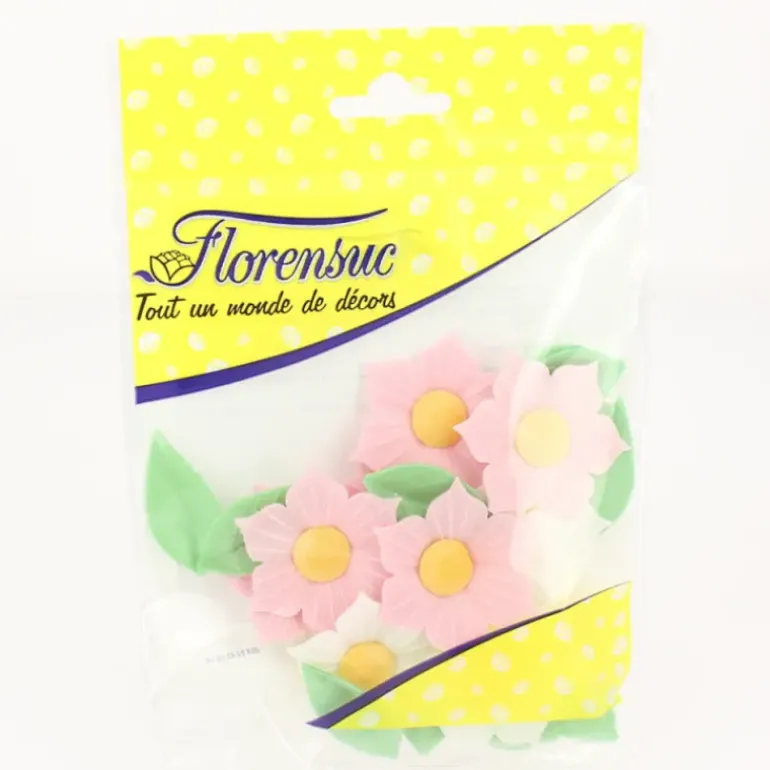 Fleurs de Narcisses roses et blanches x12 - en Azyme