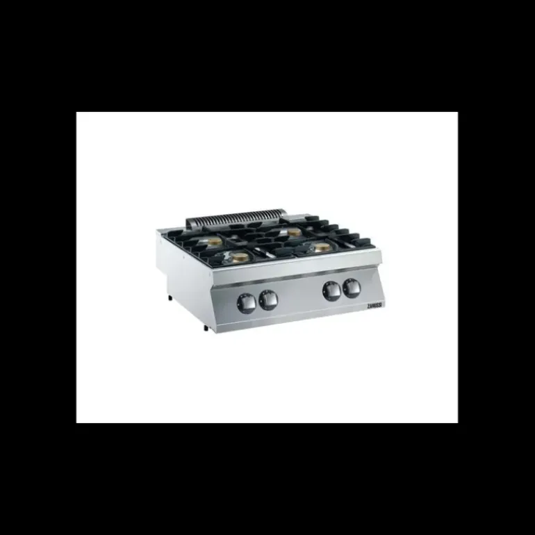 Fourneau Gaz Top 4 Brûleurs à Poser 800 x 700 x 250 mm Zanussi